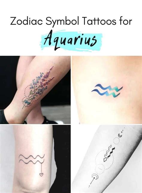 aquarius tattoos for guys|55 Unique and Gorgeous Aquarius Tattoos with Meanings